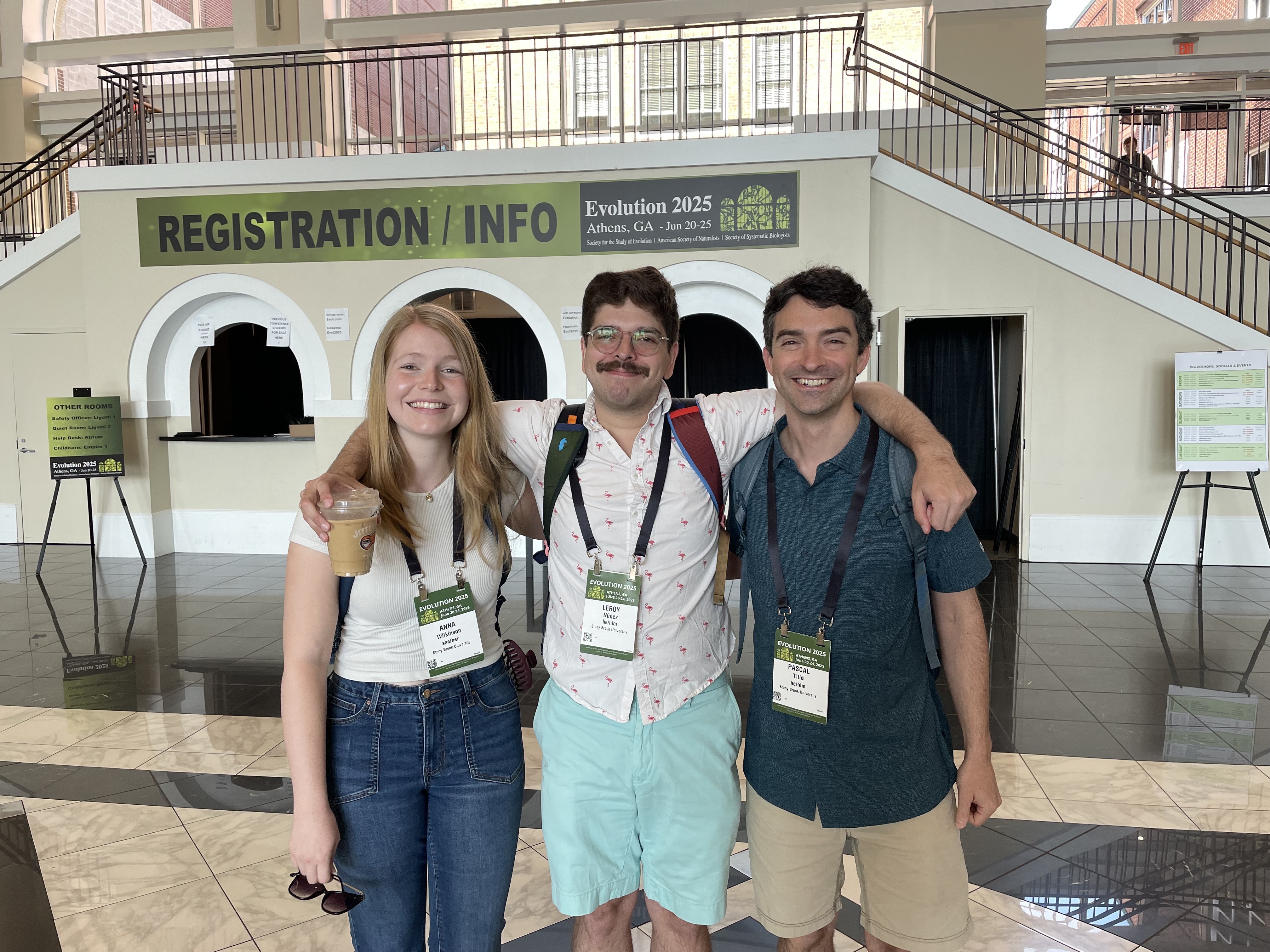 The macroEEB lab at the Evolution conference, 2025